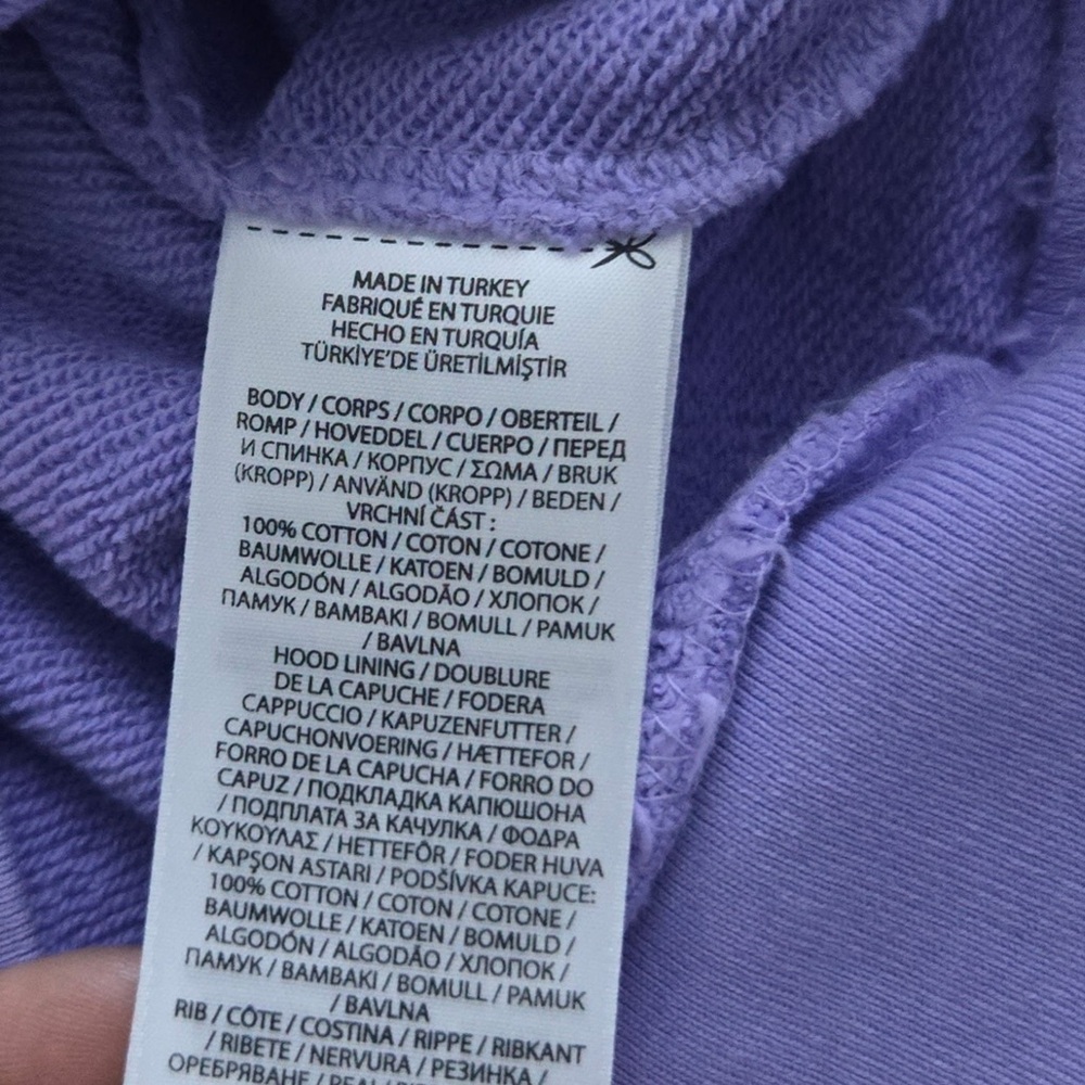 Polo Ralph Lauren Hooded Sweatshirt Men’s Size Medium Pastel Purple - Picture 7 of 8